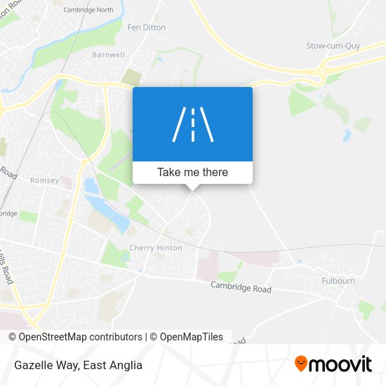 Gazelle Way map