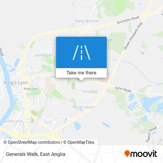 Generals Walk map