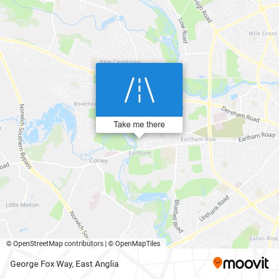 George Fox Way map