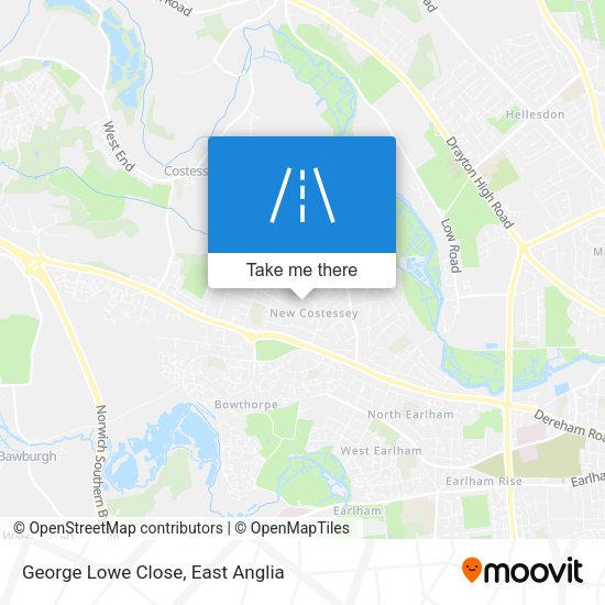 George Lowe Close map