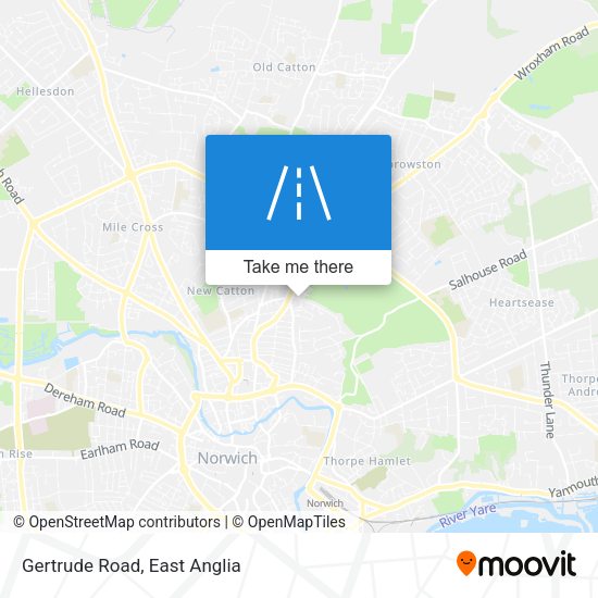 Gertrude Road map