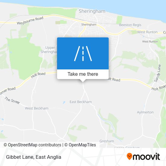 Gibbet Lane map
