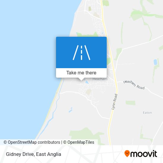 Gidney Drive map