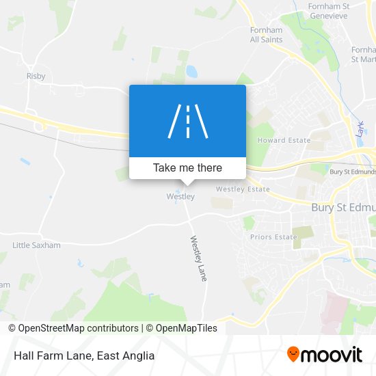 Hall Farm Lane map