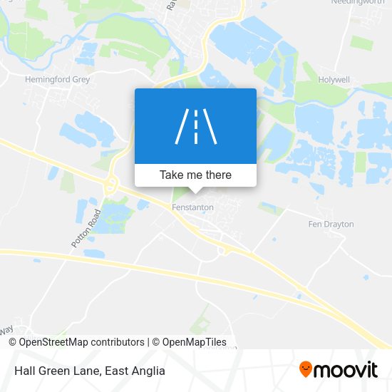 Hall Green Lane map