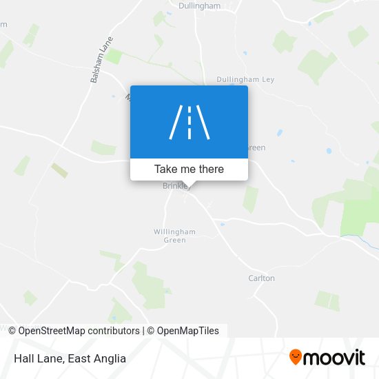 Hall Lane map