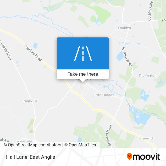 Hall Lane map
