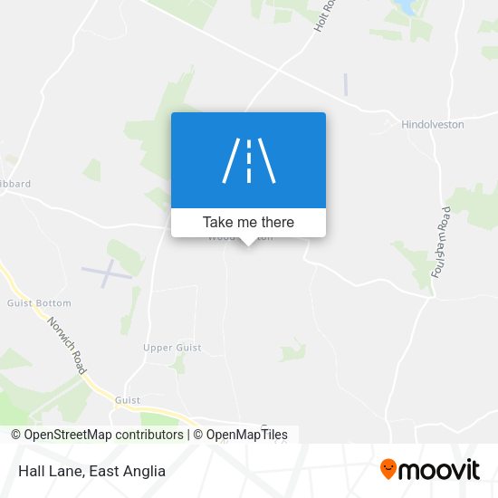 Hall Lane map
