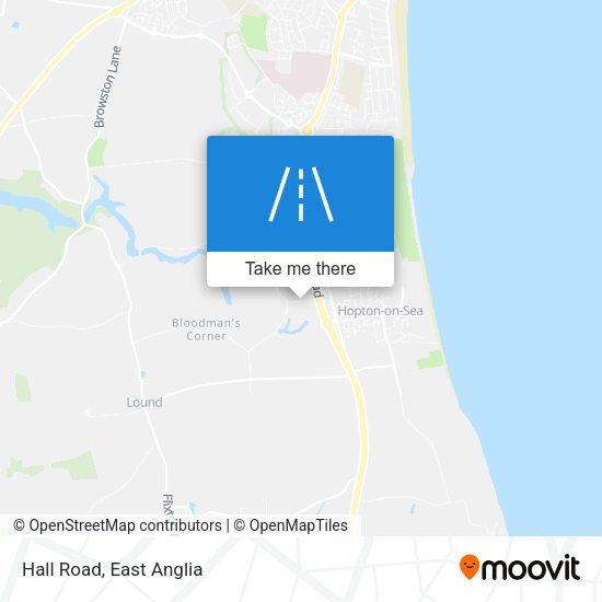Hall Road map