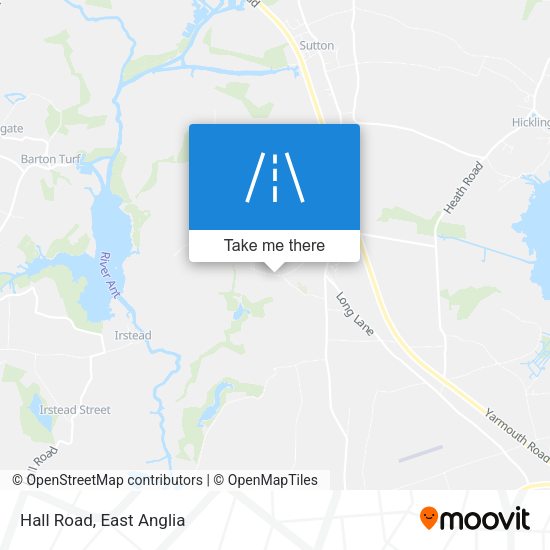 Hall Road map