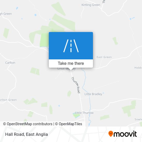 Hall Road map