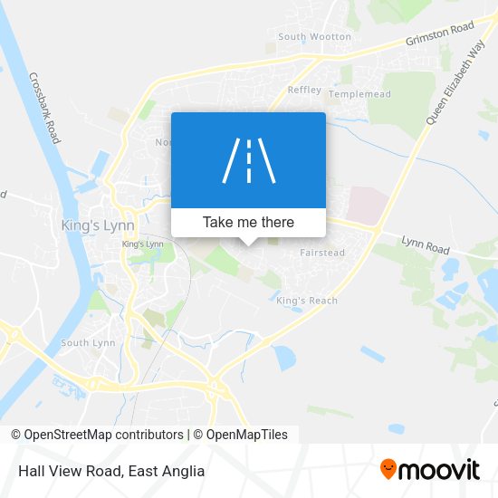 Hall View Road map