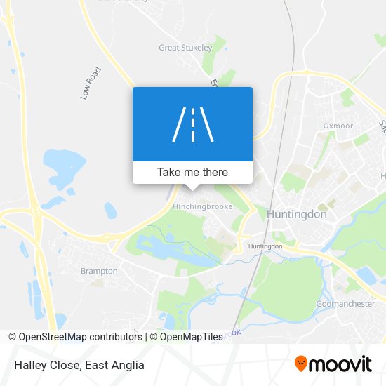 Halley Close map