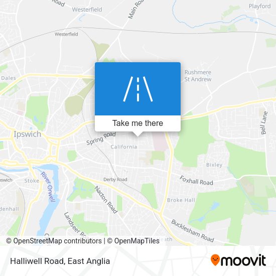 Halliwell Road map