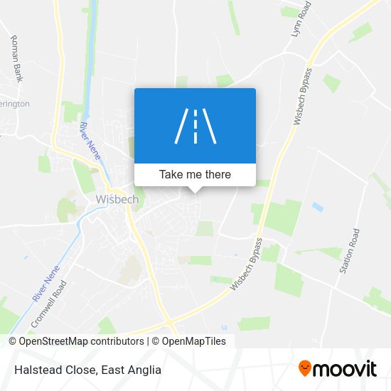 Halstead Close map