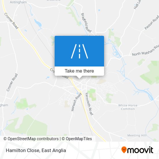 Hamilton Close map
