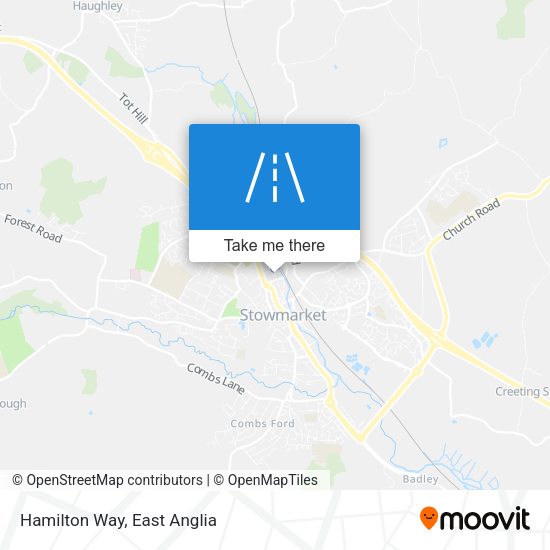 Hamilton Way map