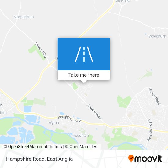 Hampshire Road map