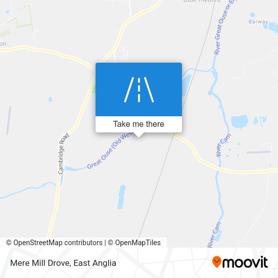 Mere Mill Drove map
