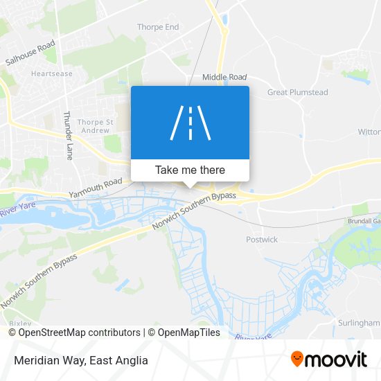 Meridian Way map