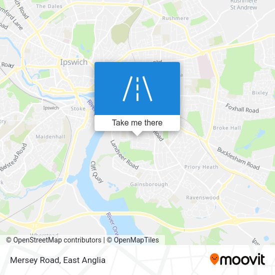 Mersey Road map