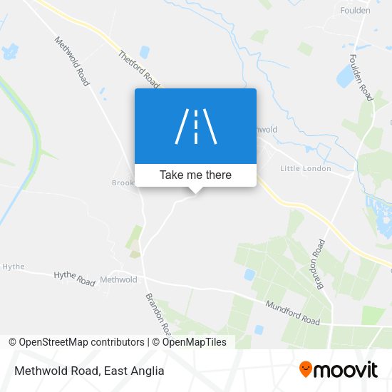Methwold Road map