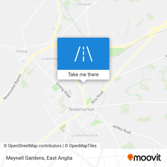 Meynell Gardens map