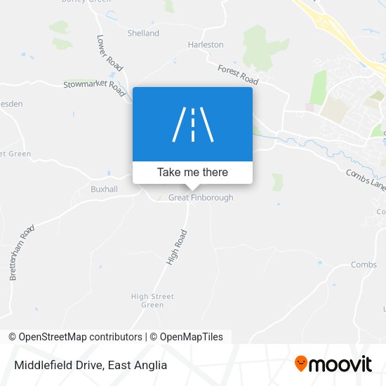 Middlefield Drive map