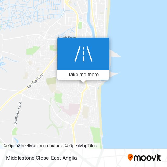 Middlestone Close map