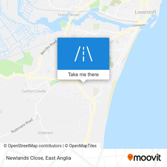 Newlands Close map