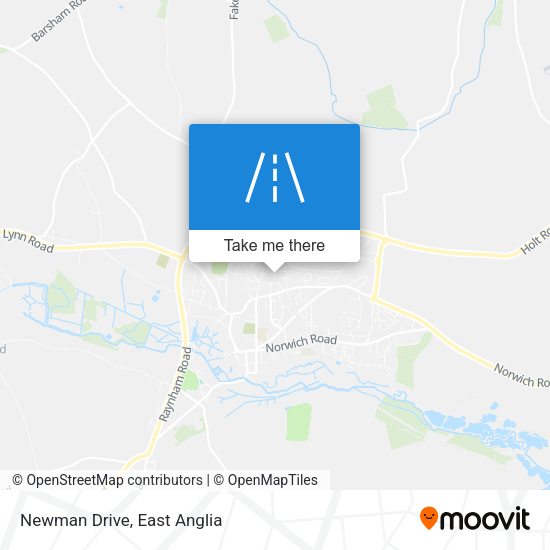 Newman Drive map