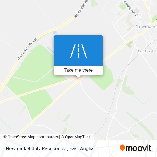 Newmarket July Racecourse map
