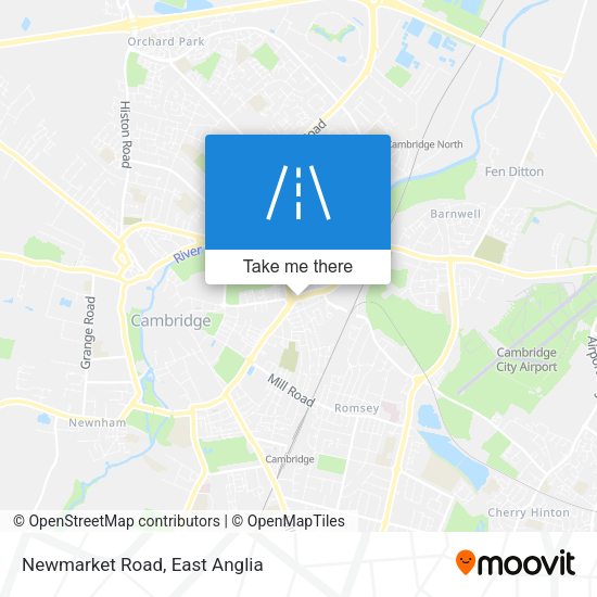 Newmarket Road map