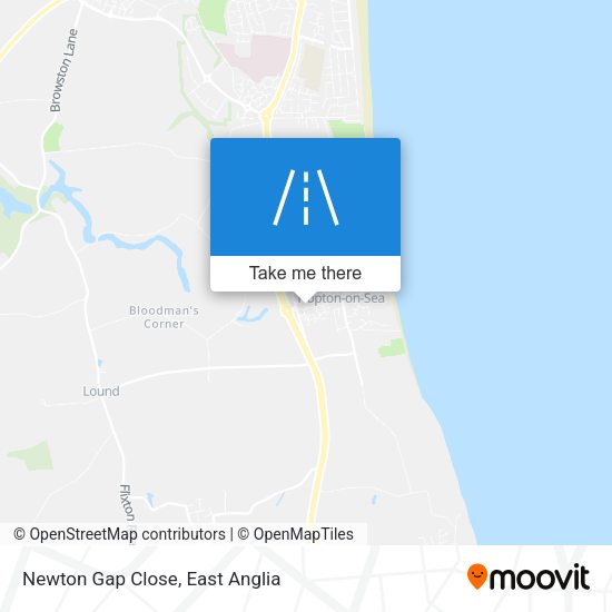 Newton Gap Close map