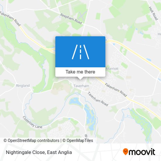 Nightingale Close map