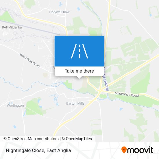 Nightingale Close map