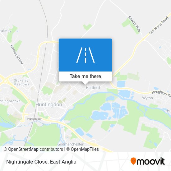 Nightingale Close map