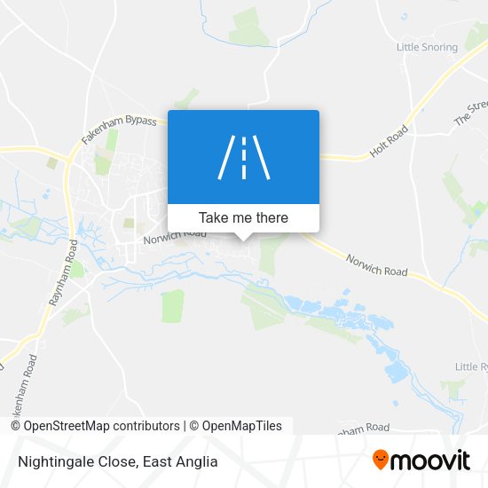 Nightingale Close map