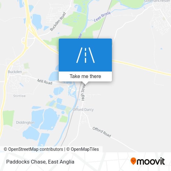 Paddocks Chase map