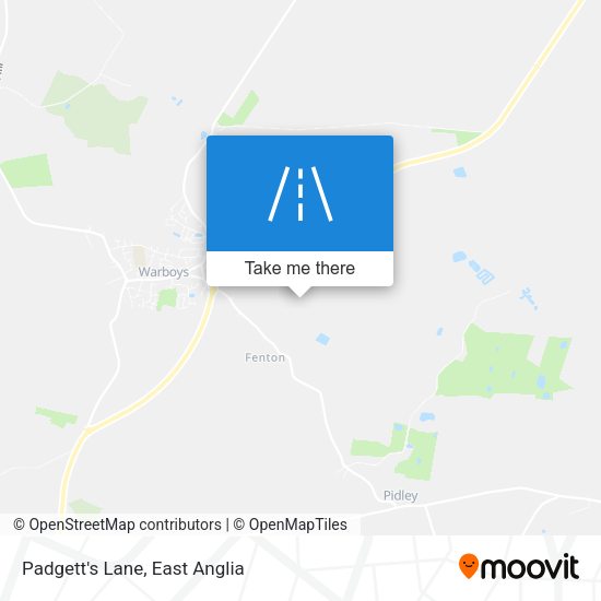 Padgett's Lane map