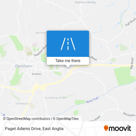 Paget Adams Drive map