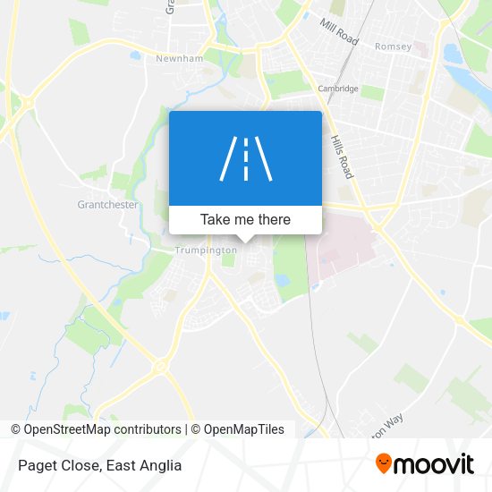 Paget Close map