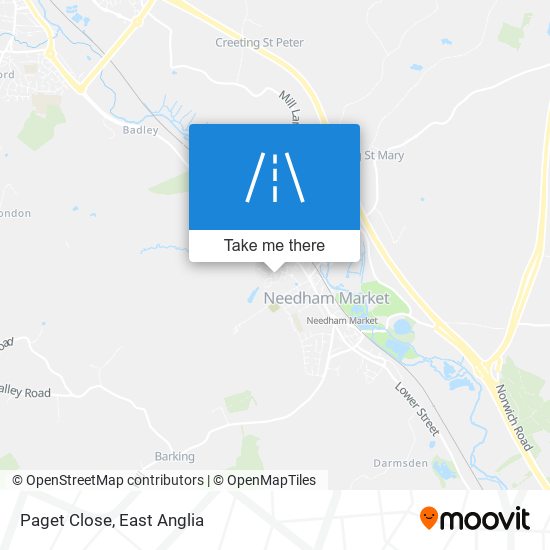 Paget Close map