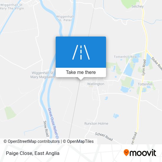 Paige Close map