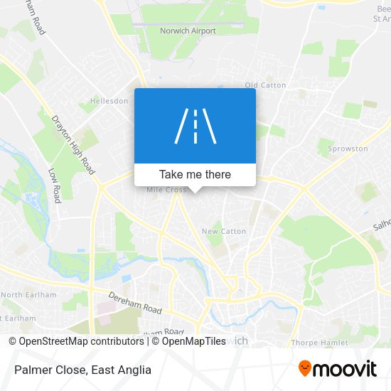 Palmer Close map