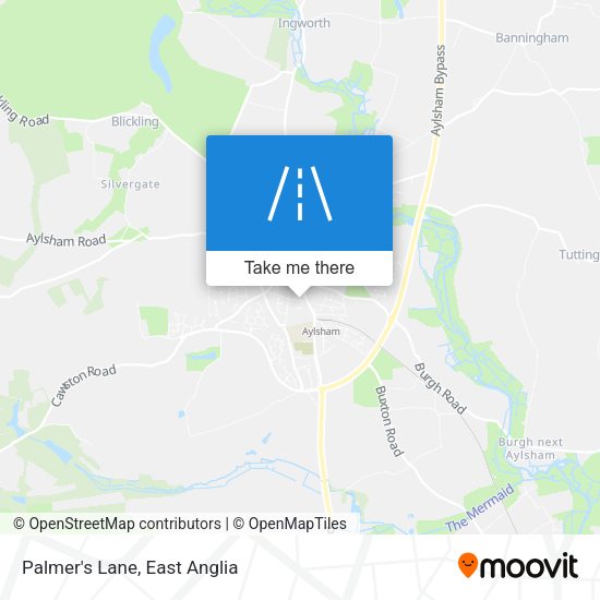 Palmer's Lane map
