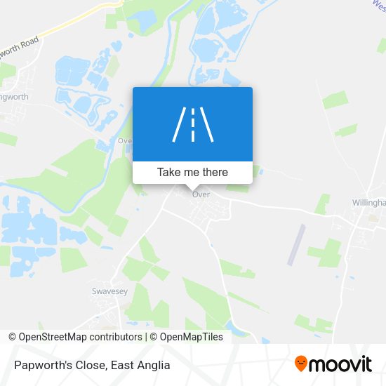 Papworth's Close map