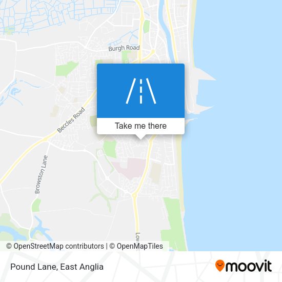 Pound Lane map