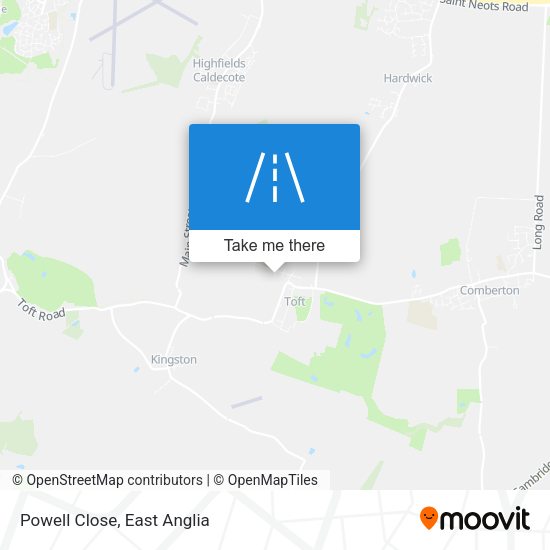 Powell Close map