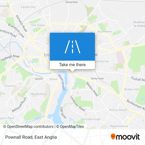 Pownall Road map